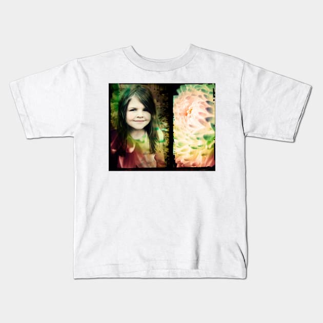 Blossoming - Collaboration with Julia Thomas Kids T-Shirt by micklyn